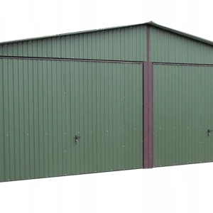 Garaże Blaszane Zielone 6x5 Garaż Blaszak MAT