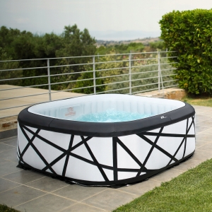 Kompaktowe SPA z Hydromasażem 185x185 cm | Wanna Ogrodowa 4 Osoby