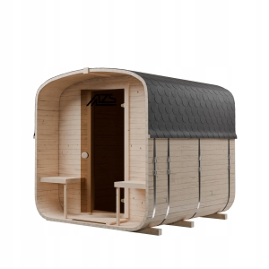 Sauna ogrodowa QUADRO 240 сm 2QR zestaw do samodzielnego montażu