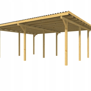 WIATA GARAŻOWA 595x495cm PŁYTA PVC PODWÓJNA