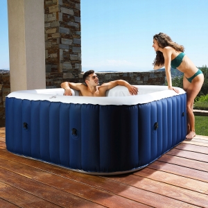 Wanna z Hydromasażem 158x158 cm | SPA Ogrodowe dla 2 Osób